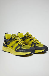 Dunga M men's sneakers - FLUO YELLOW/DARK GREY/BLACK | Bikkembergs