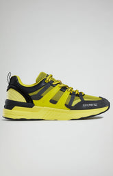 Dunga M men's sneakers - FLUO YELLOW/DARK GREY/BLACK | Bikkembergs