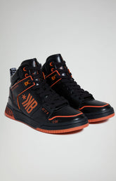 Shaq M holographic men's sneakers - BLACK/ORANGE | Bikkembergs
