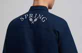 Embroidered linen men's shirt - DRESS BLUES | Bikkembergs