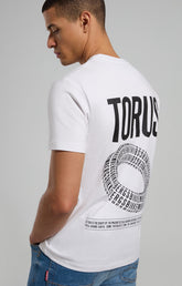 Men's T-shirt with printed back - WHITE | Bikkembergs