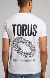 Men's T-shirt with printed back - WHITE | Bikkembergs