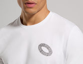 Men's T-shirt with printed back - WHITE | Bikkembergs