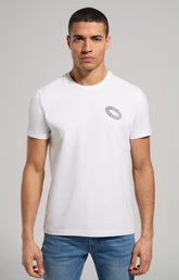 Men's T-shirt with printed back - WHITE | Bikkembergs
