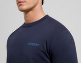 Men's sweatshirt with contrast intarsia - DRESS BLUES | Bikkembergs