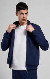 Men's sweatshirt with intarsia - DRESS BLUES | Bikkembergs