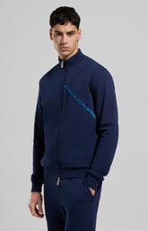 Men's sweatshirt with intarsia - DRESS BLUES | Bikkembergs