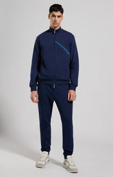 Men's sweatshirt with intarsia - DRESS BLUES | Bikkembergs