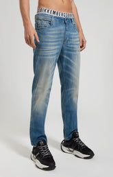 Regular fit men's jeans - L5 BLUE DENIM | Bikkembergs