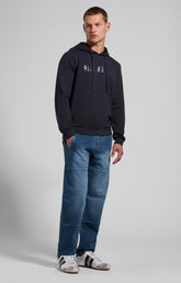 Men's sweatshirt in punto Milano - BLUE GRAPHITE | Bikkembergs