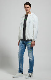 Packable men's jacket - WHITE | Bikkembergs