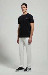 Creaseless men's travel pants - slim fit - MOONBEAM | Bikkembergs