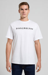 Men's T-shirt with interrupted logo - WHITE | Bikkembergs