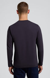 T-shirt uomo manica lunga slim - BLUE GRAPHITE | Bikkembergs
