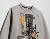 Boy's sweatshirt with graffiti print - Full Price | Bikkembergs