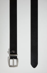Men's pebbled leather belt - Focus On Man | Bikkembergs