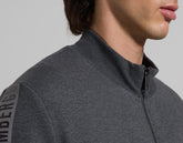 Men's sweatshirt with vanish logo - DARK GREY MELANGE | Bikkembergs