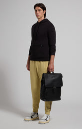 Men's drop-crotch sweatpants - SILVER FERN | Bikkembergs
