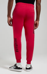 Embroidered men's joggers - CHILI PEPPER | Bikkembergs