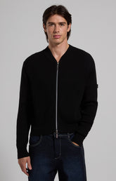 Bomber-inspired men’s sweater - Focus On Man | Bikkembergs