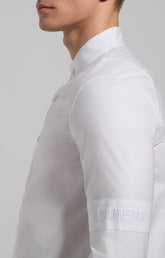 Men’s shirt with band collar - WHITE | Bikkembergs