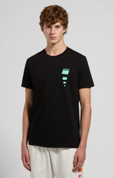 Slim fit printed men’s T-shirt - BLACK | Bikkembergs