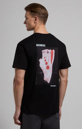 Men’s T-shirt with front and back prints - BLACK | Bikkembergs