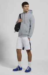 Men’s hooded sweatshirt - GREY MELANGE MID/LIGH | Bikkembergs