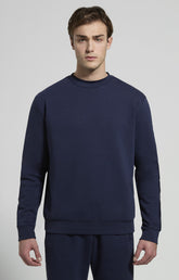 Men’s sweatshirt with tape detailing - BLACK IRIS | Bikkembergs