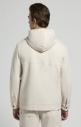 Men’s zip-up sweatshirt - MARSHMALLOW | Bikkembergs