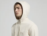 Men’s zip-up sweatshirt - MARSHMALLOW | Bikkembergs