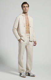 Men’s zip-up sweatshirt - MARSHMALLOW | Bikkembergs