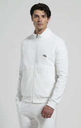 Men’s sweatshirt with embroidered flap - WHITE | Bikkembergs