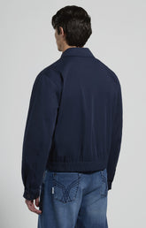 Men's cotton and nylon jacket - BLACK IRIS | Bikkembergs