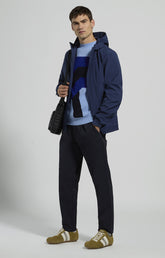 Men's hooded jacket - BLACK IRIS | Bikkembergs