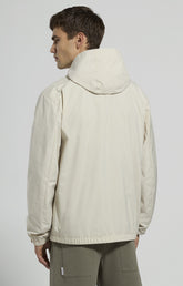 Men's reflective logo jacket - MARSHMALLOW | Bikkembergs