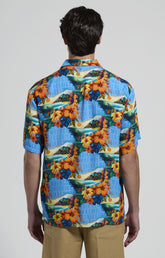 Men's all-over print shirt - Focus On Man | Bikkembergs