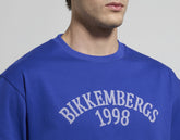 Men's contrast logo T-shirt - Focus On Man | Bikkembergs