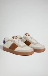 Men's Recoba M nappa leather and suede sneakers - Full Price | Bikkembergs