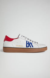 Men's Recoba M distressed leather sneakers - Full Price | Bikkembergs