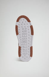 Men's B4SK3T M distressed leather sneakers - WHITE | Bikkembergs