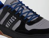 Men's B4SK3T M distressed leather sneakers - GREY | Bikkembergs