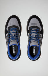 Men's B4SK3T M distressed leather sneakers - GREY | Bikkembergs
