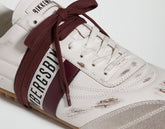Men's Soccer M distressed leather sneakers - Focus On Man | Bikkembergs