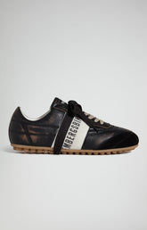 Men's Soccer M distressed leather sneakers - Focus On Man | Bikkembergs