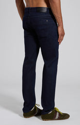 Men's blue regular-fit jeans with embroidered logo - Full Price | Bikkembergs