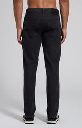 Men's black embroidered regular-fit jeans - L10 BLACK DENIM | Bikkembergs
