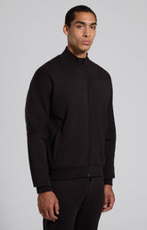 Men's black sweatshirt with deconstructed sleeves - Full Price | Bikkembergs