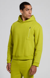 Men's yellow oversized cotton sweatshirt - Full Price | Bikkembergs