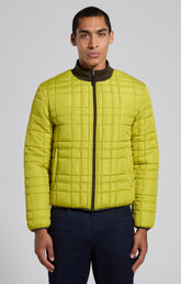 Men's yellow reversible nylon puffer jacket - Full Price | Bikkembergs